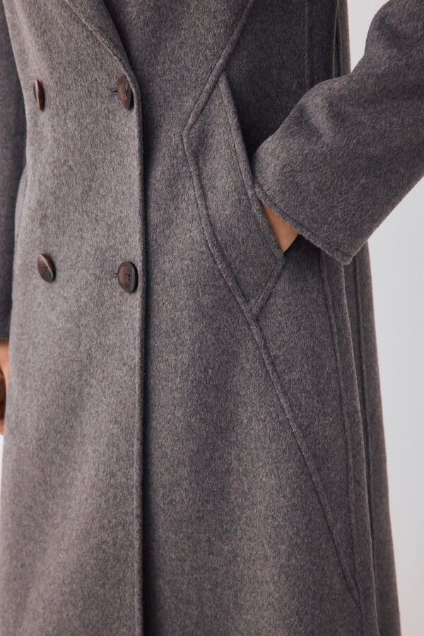 Pedro del Hierro Double-faced tailoring coat Grey
