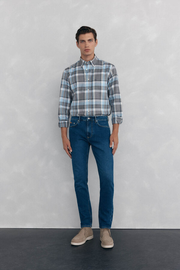 Pedro del Hierro Pantalón vaquero premium flex slim fit Azul