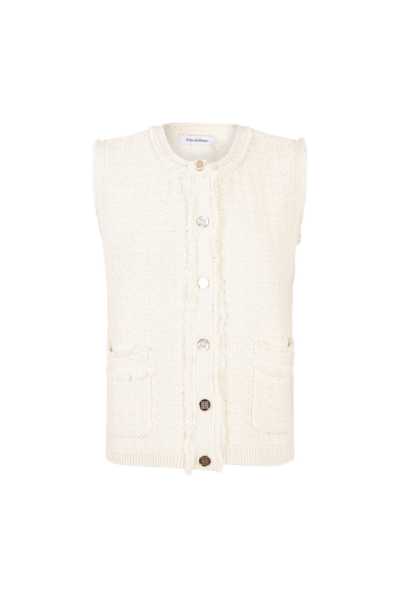 Pedro del Hierro Textured knit gilet