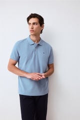 Pedro del Hierro Piqu&eacute; basic polo shirt Blue