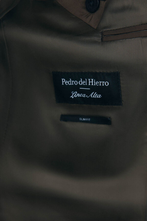 Pedro del Hierro Slim fit tan blazer Beige