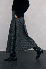 Pedro del Hierro Falda midi capa cuadros Several