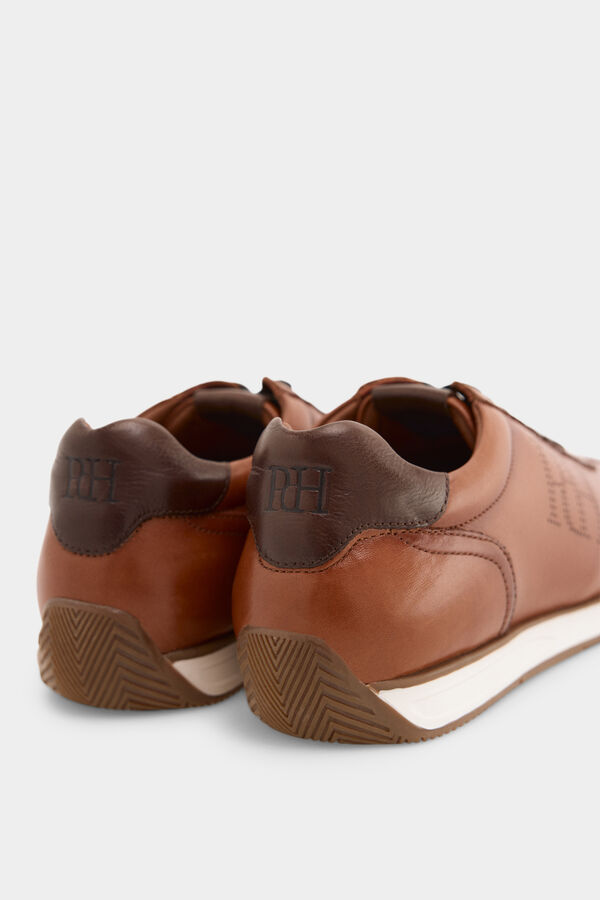 Pedro del Hierro Iconic rubber-soled sneaker Brown