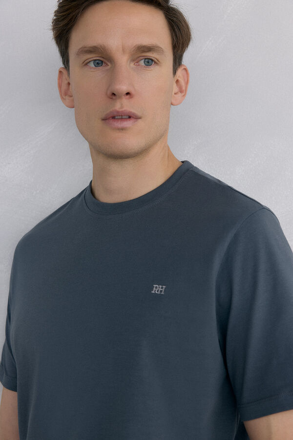 Pedro del Hierro Basic T-shirt Grey