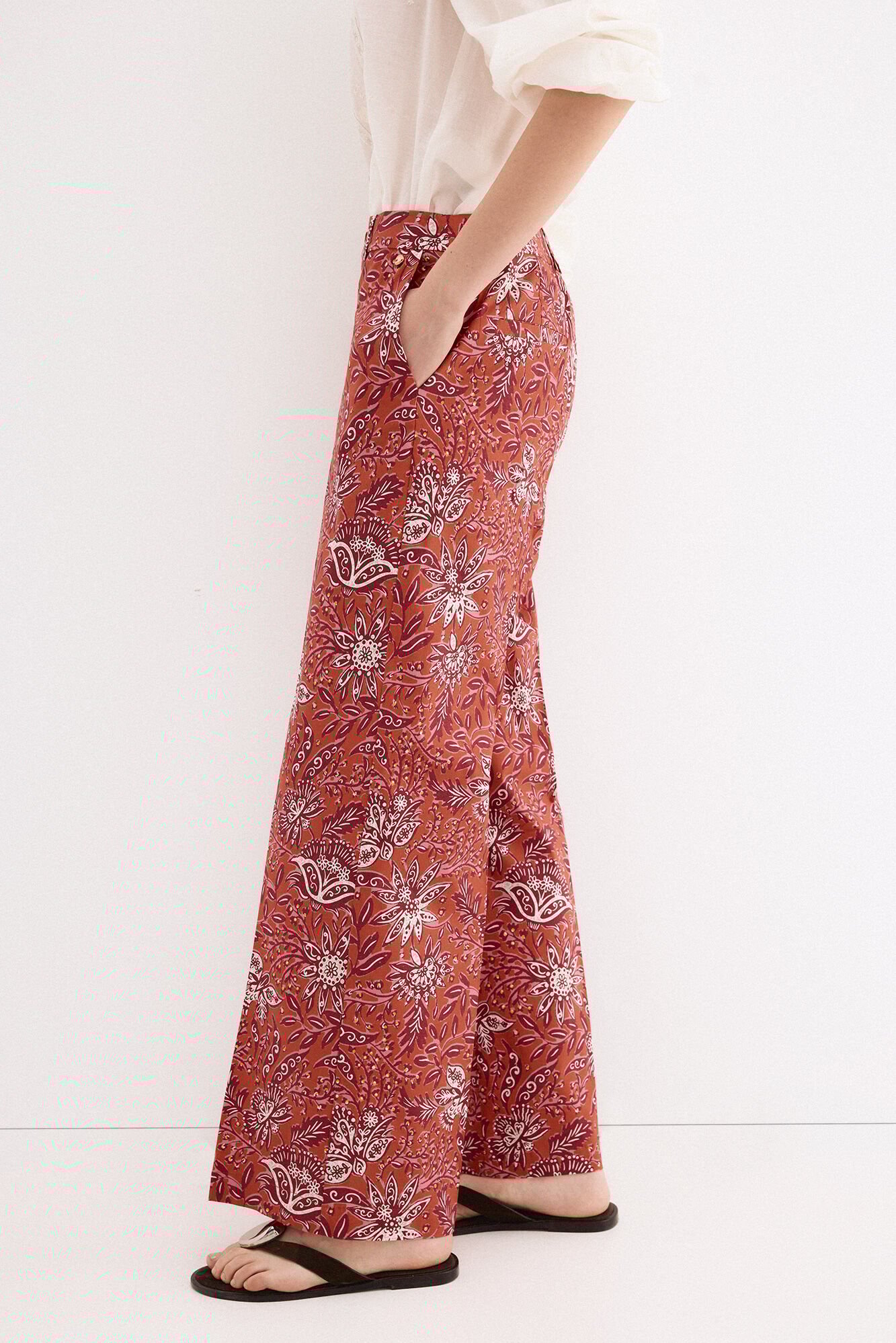 Pedro del Hierro Straight printed trousers