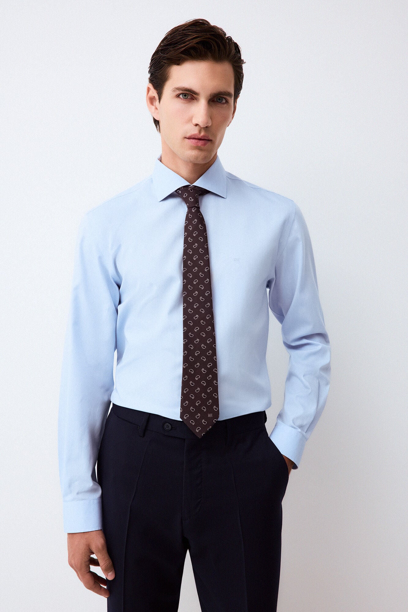 Pedro del Hierro Plain non-iron + anti-stain dress shirt