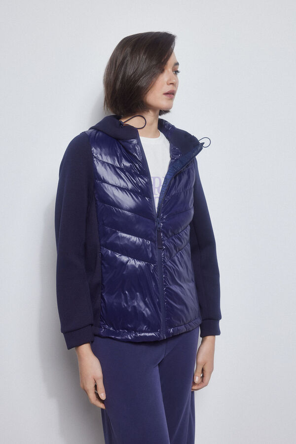 Pedro del Hierro Combined padded sports jacket Blue