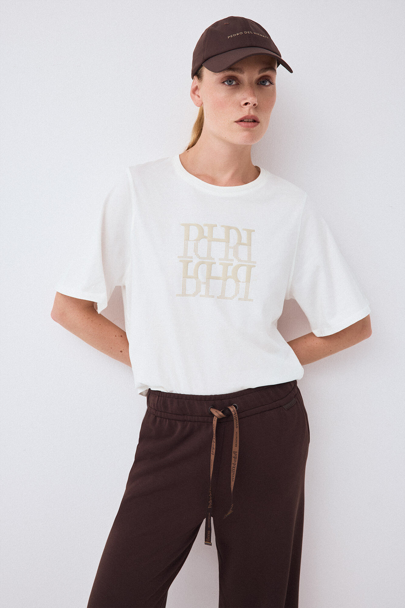 Pedro del Hierro T-shirt oversize activewear logo