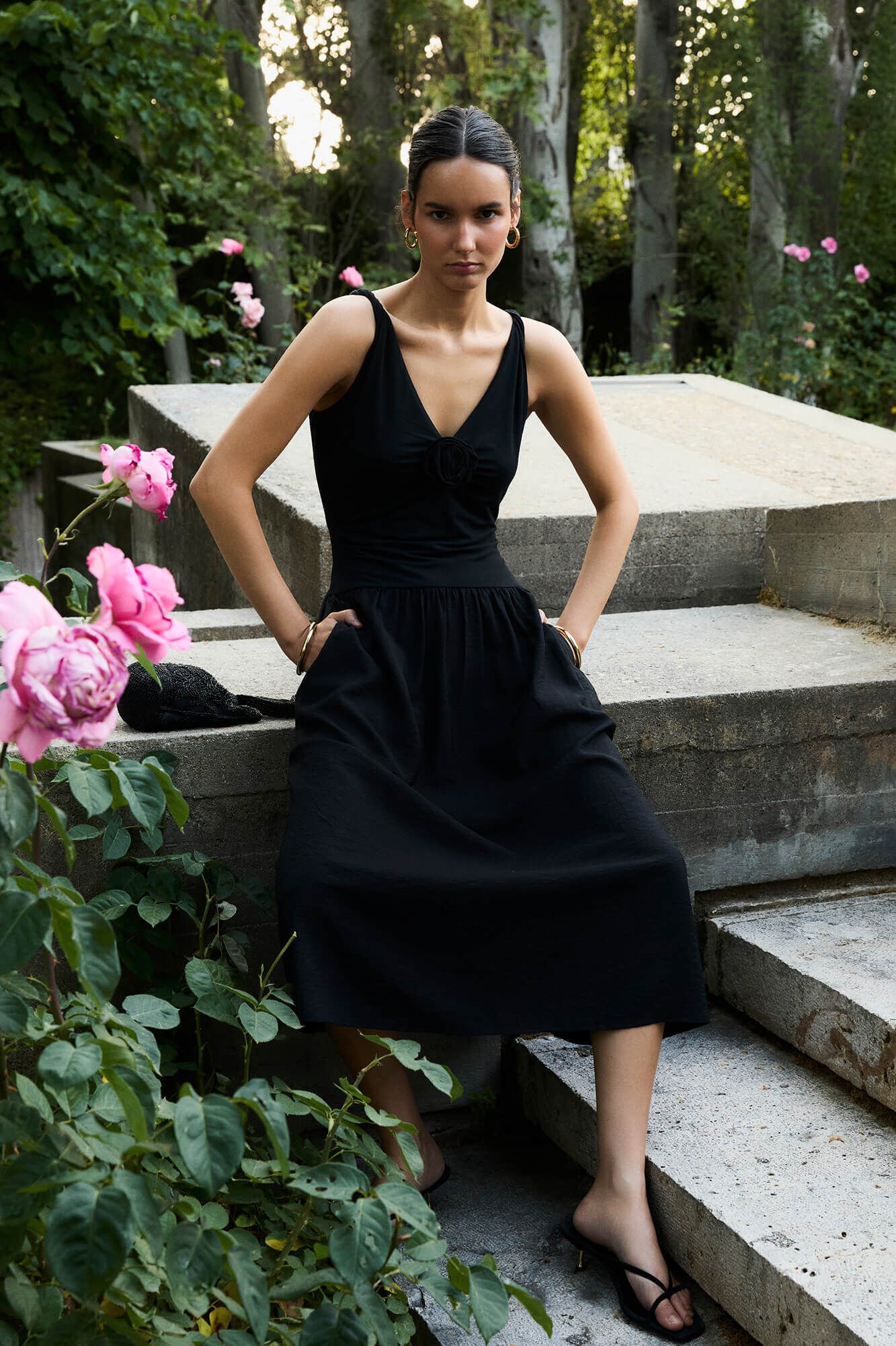 Pedro del Hierro Floral combination dress