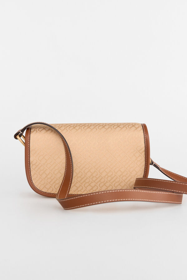 Pedro del Hierro Jacquard crossbody Beige