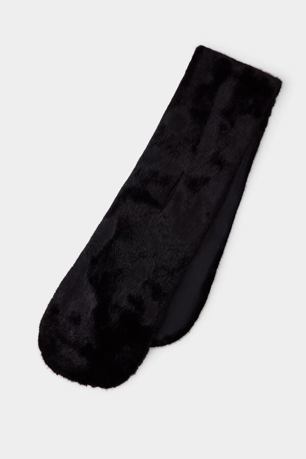 Pedro del Hierro Faux fur scarf Black