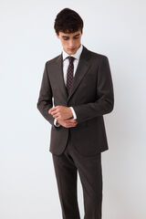 Pedro del Hierro Blazer de fato coordenado tailored linha alta serreta Marrom