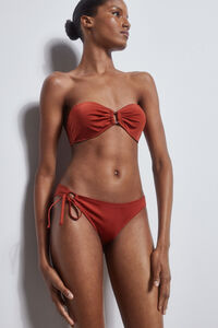 Pedro del Hierro Classic bikini bottoms with front detail Naranja