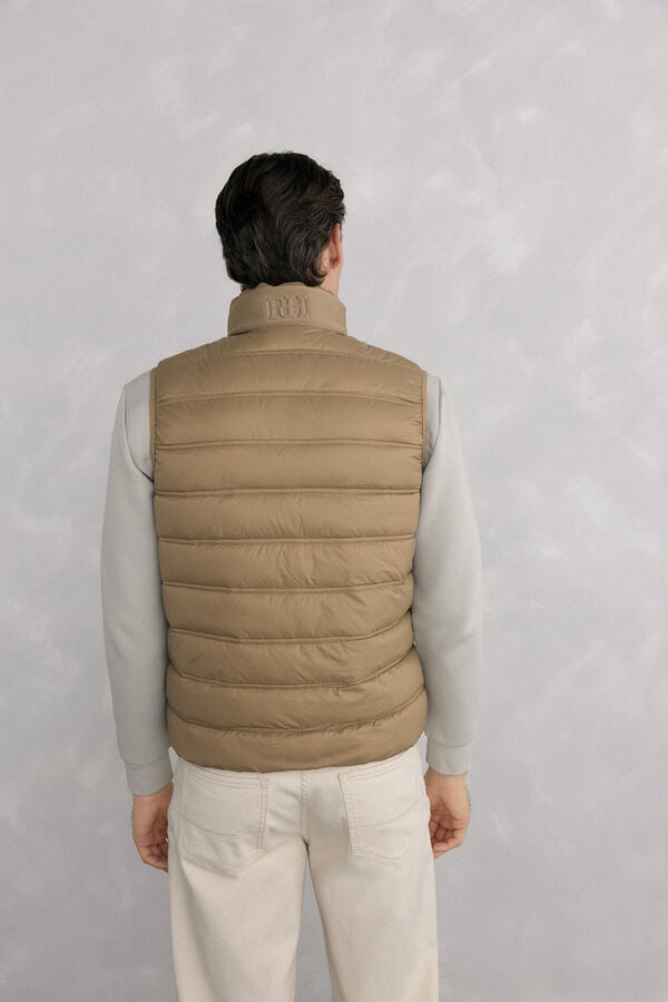 Pedro del Hierro Ultralight puffer gilet Beige