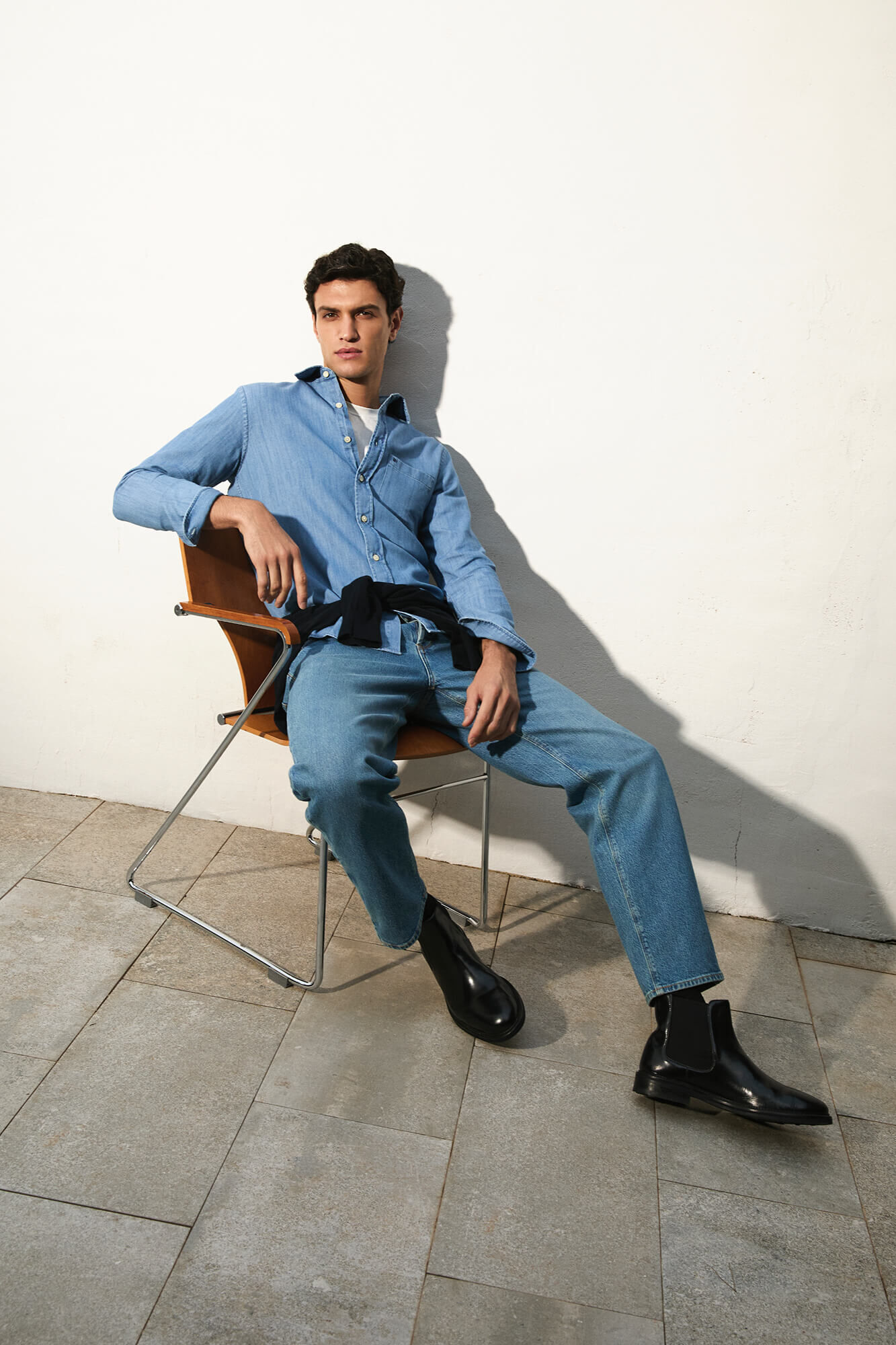 Pedro del Hierro Italian denim shirt