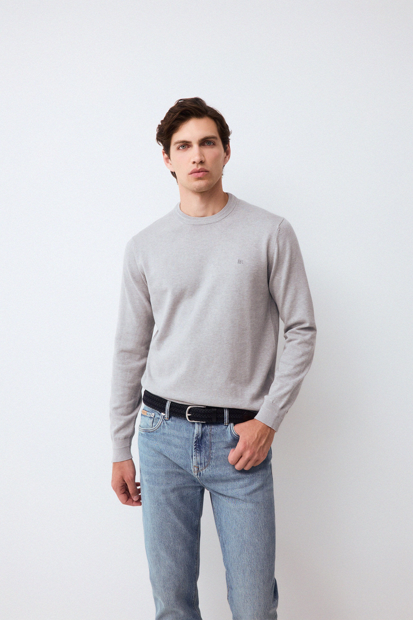 Pedro del Hierro Fine knit premium cotton jumper