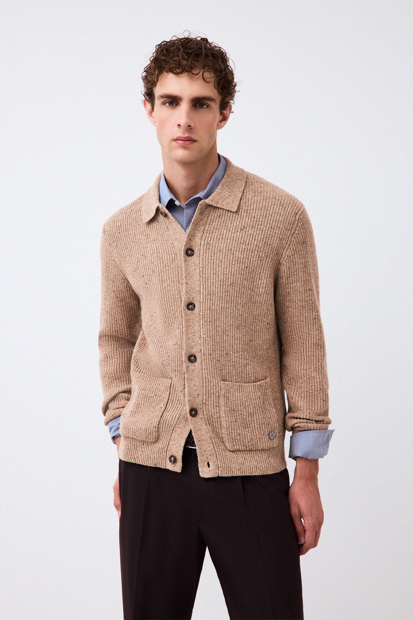 Pedro del Hierro Italian premium yarn knit cardigan