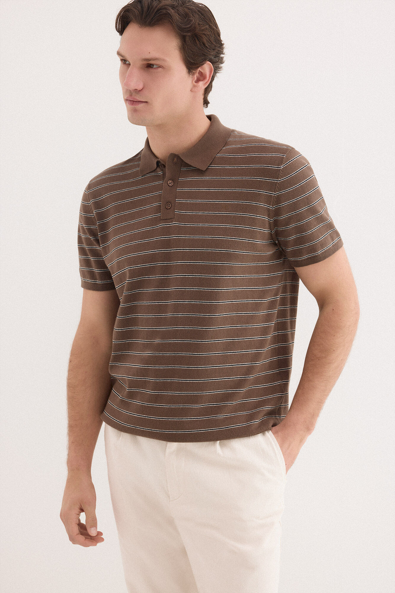 Pedro del Hierro Premium structured short sleeve polo shirt