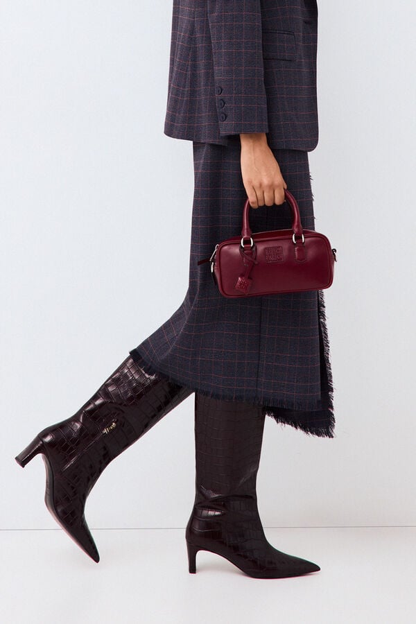 Pedro del Hierro Asymmetric straight skirt Blue