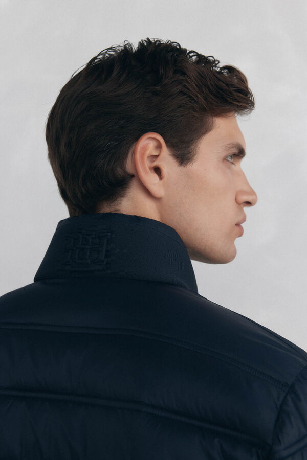 Pedro del Hierro Ultra-light quilted jacket Blue