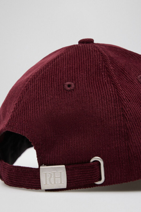 Pedro del Hierro Gorra de pana burdeos Morado