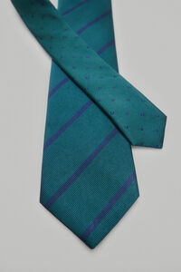 Pedro del Hierro Natural silk tie Green