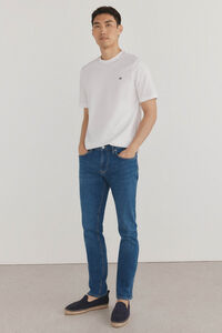 Pedro del Hierro Calças de ganga premium flex corte slim