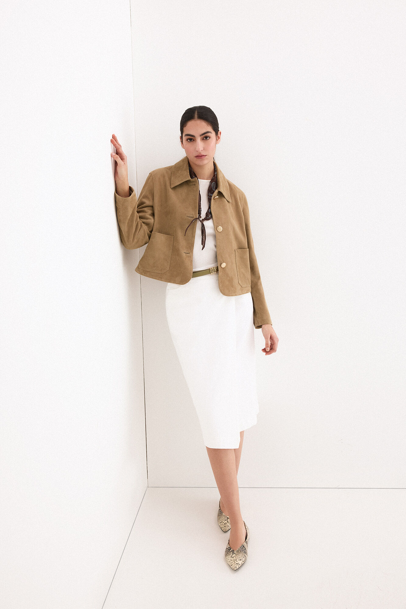 Pedro del Hierro Denim asymmetric skirt