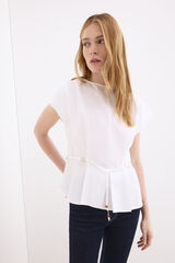 Pedro del Hierro Linen belted top White