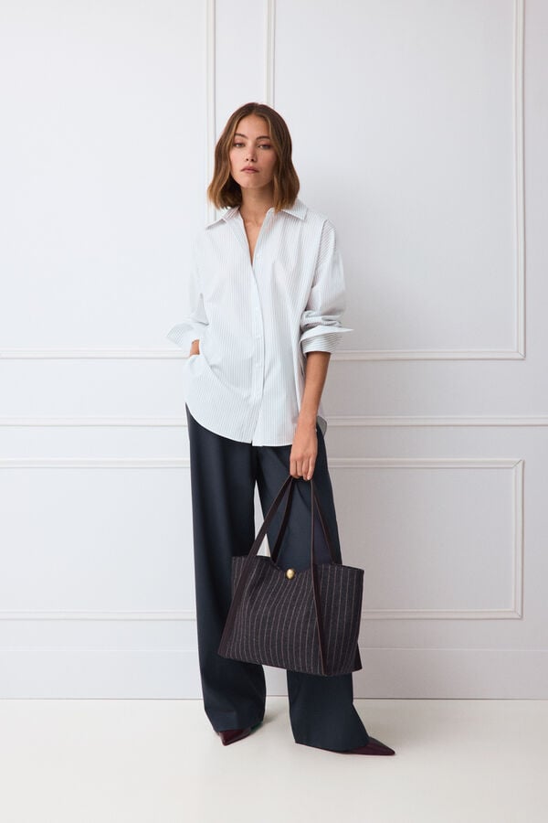 TFP by Tamara Falc&oacute; Striped shirt White