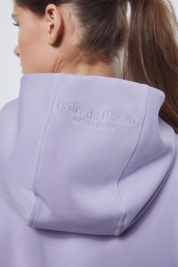 Pedro del Hierro Soft touch adjustable sweatshirt Purple