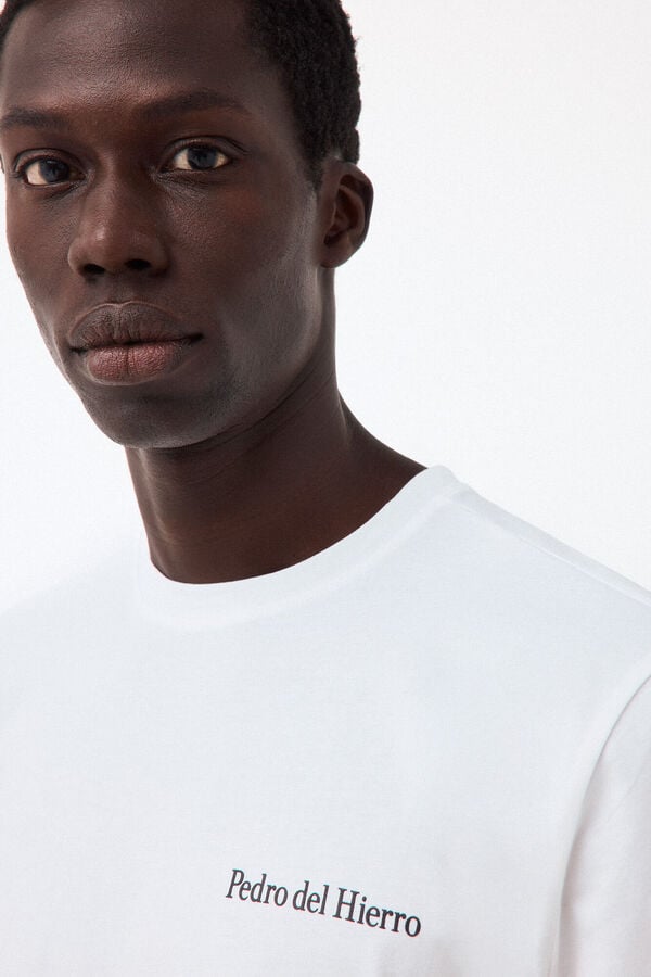 Pedro del Hierro Small logo T-shirt White