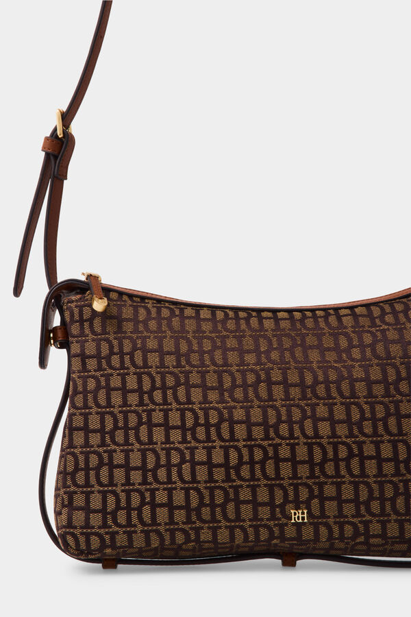 Pedro del Hierro Logo crossbody bag Brown