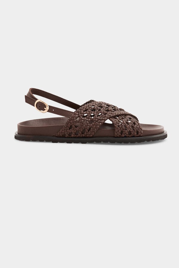 Pedro del Hierro Braided sandal Brown