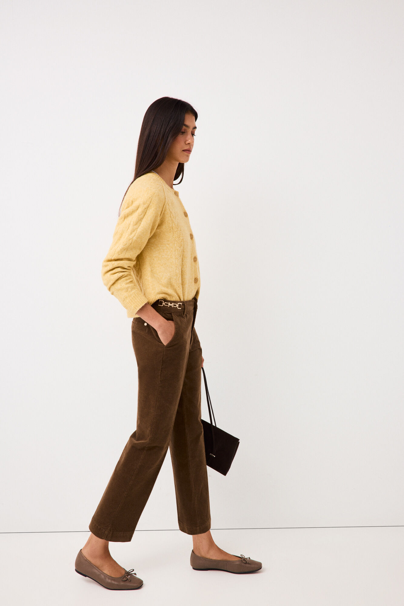 Pedro del Hierro Pantalones straight classic pana