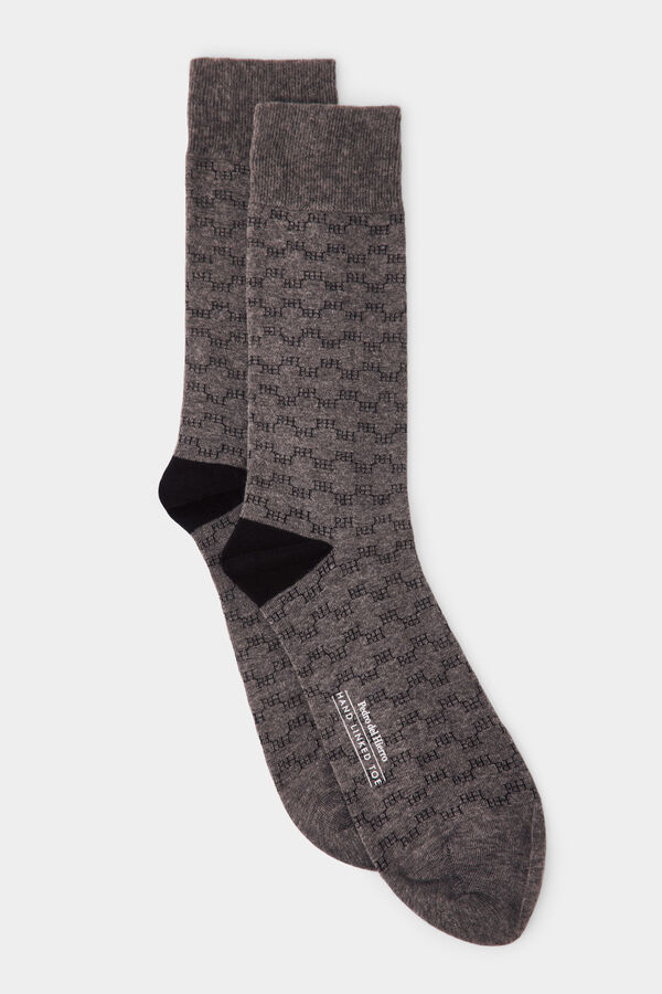 Pedro del Hierro Sport logo socks Grey