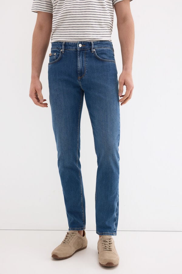 Pedro del Hierro Cal&ccedil;as jeans premium flex leve slim fit Azul