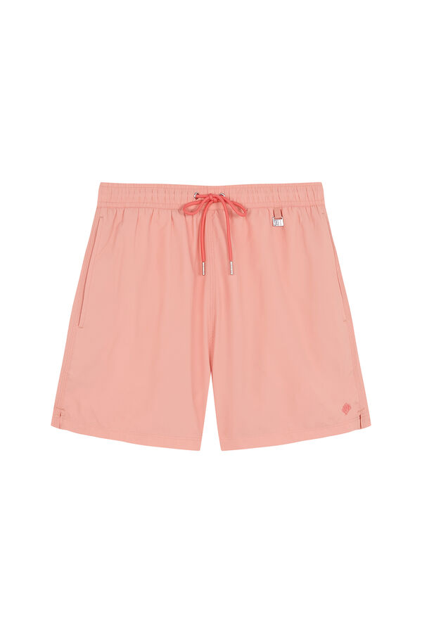 Pedro del Hierro Fato de banho liso b&aacute;sico Coral