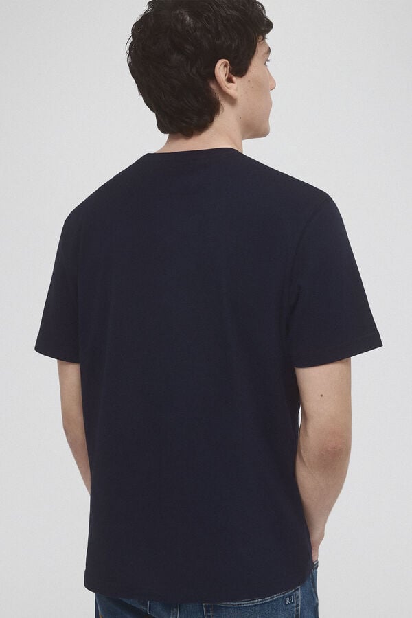 Pedro del Hierro pocket T-shirt Blue