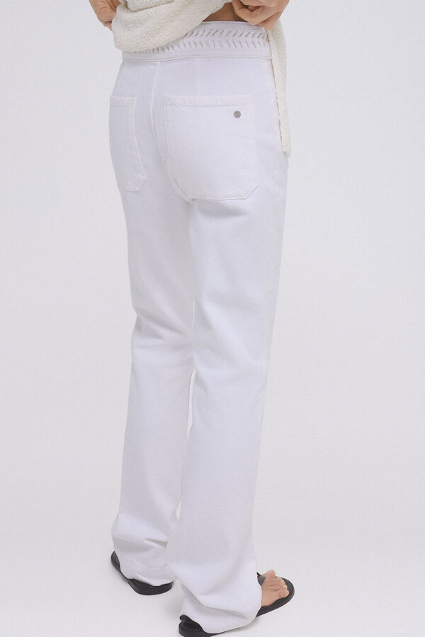 Pedro del Hierro Pantalón vaquero flare full length Crudo