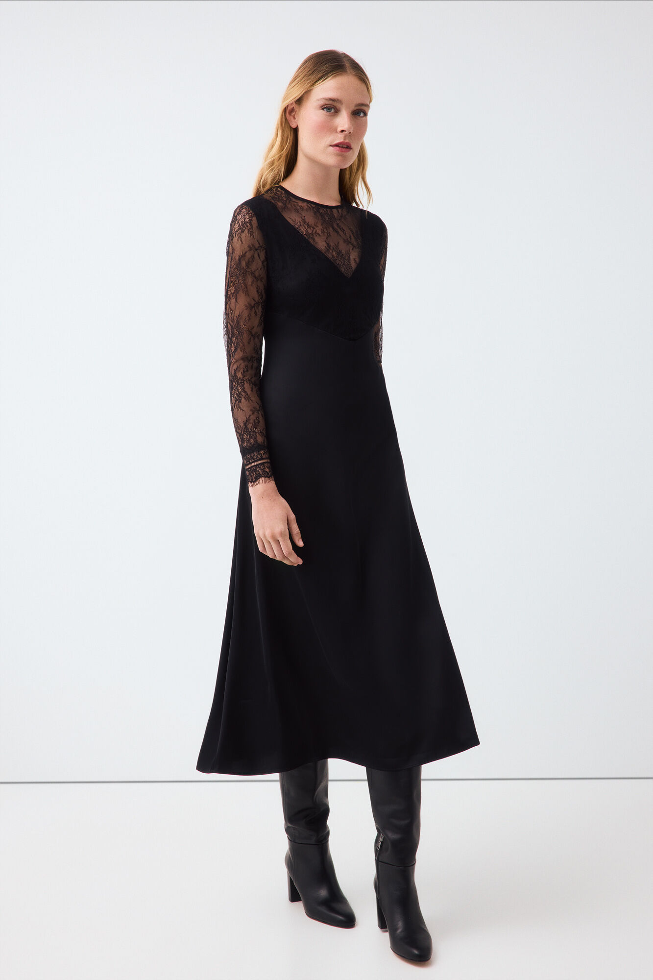 Pedro del Hierro Lace midi dress