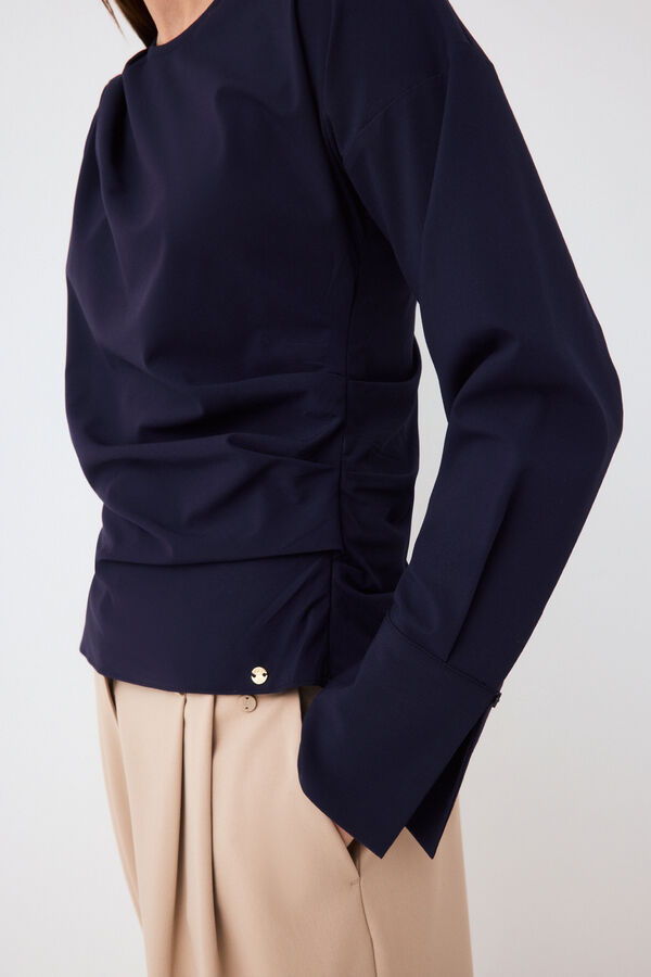 Pedro del Hierro Ruched top Blue