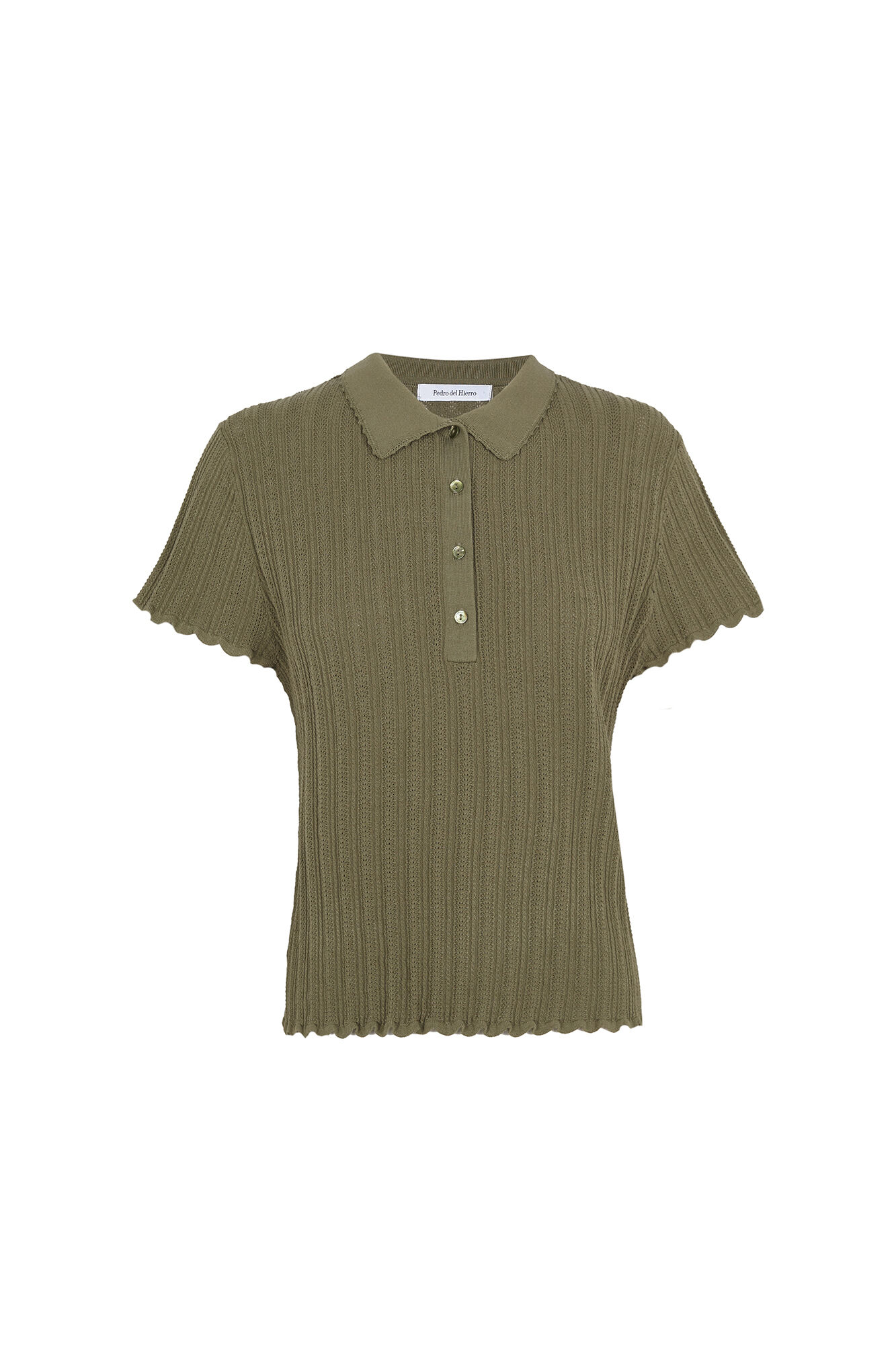 Pedro del Hierro Camisola com estrutura gola polo manga curta