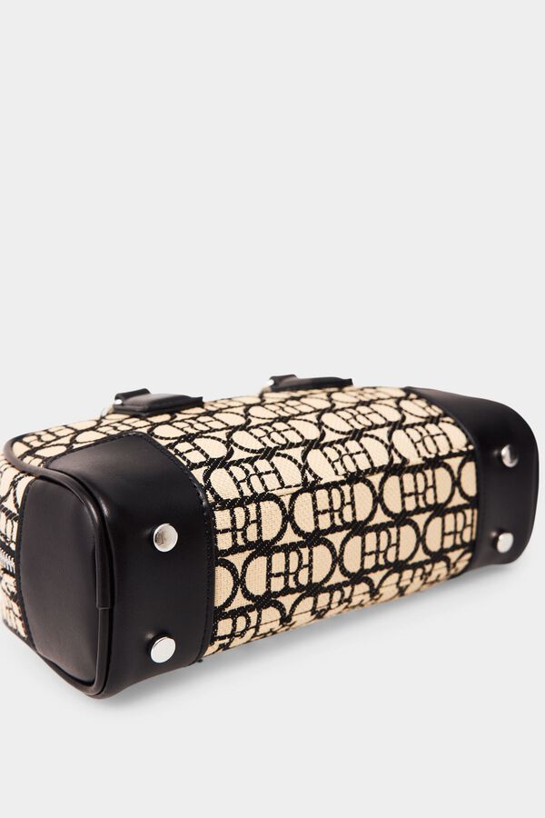 Pedro del Hierro Bolso bowling logo Beige