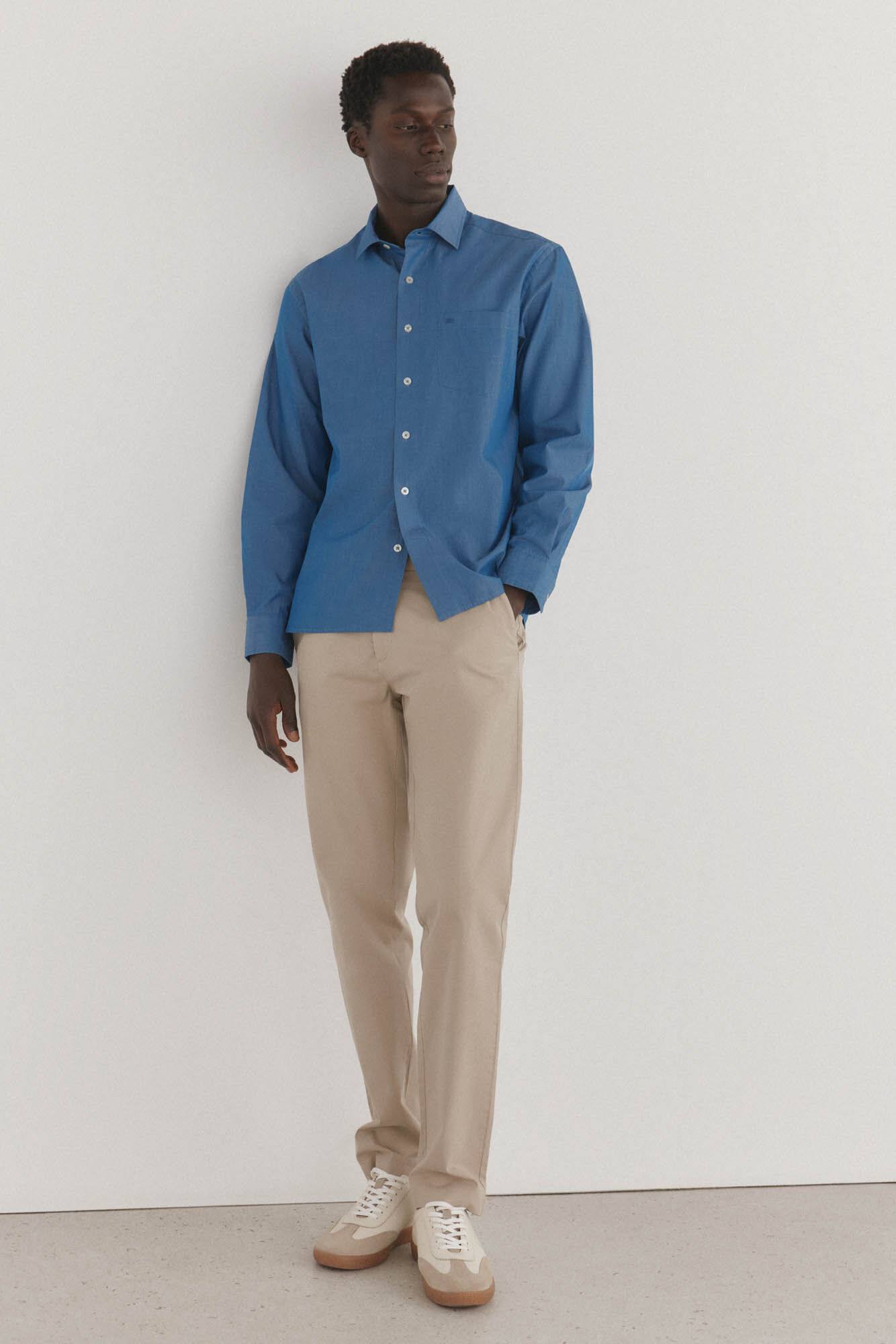 Pedro del Hierro Camisa de popelina lisa