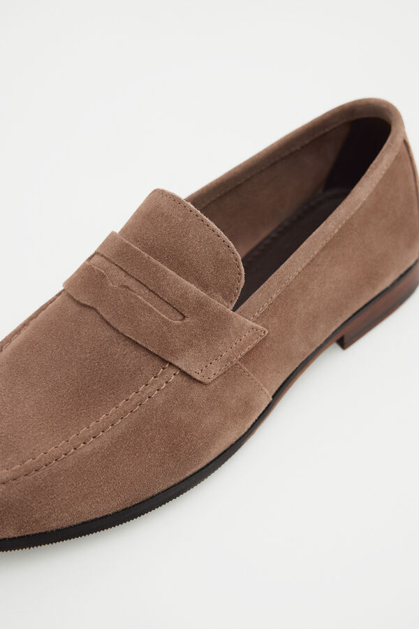 Pedro del Hierro Leather loafer Brown