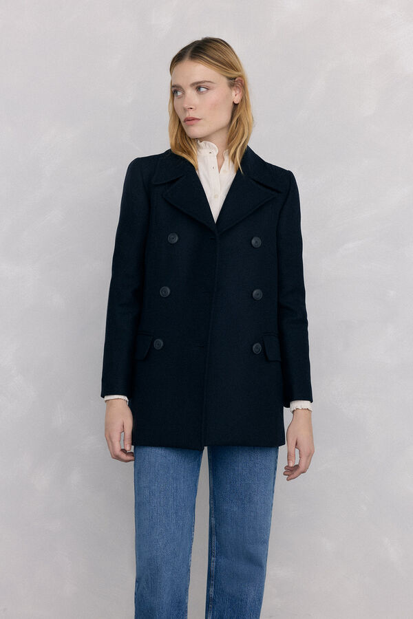 Pedro del Hierro Sailor-style coat Blue