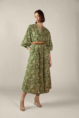 TFP by Tamara Falc&oacute; Vestido camiseiro estampado Verde