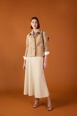 TFP by Tamara Falc&oacute; Leather jacket Beige