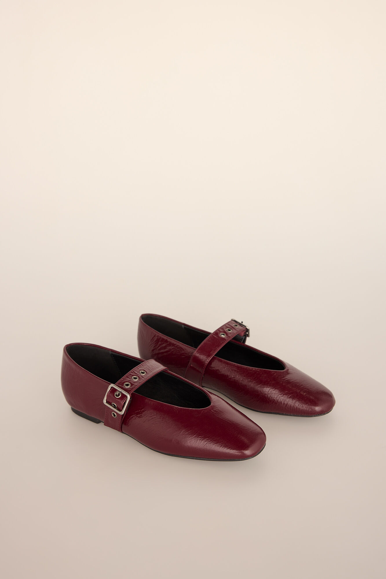 Pedro del Hierro Leather ballerina with washers